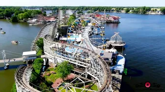 Indiana Beach Boardwalk Resort 1st Day Of Summer 4K Aerial Tour Must See Drone Footage