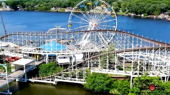 Indiana Beach Boardwalk Resort 1st Day Of Summer 4K Aerial Tour Must See Drone Footage