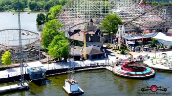 Indiana Beach Boardwalk Resort 1st Day Of Summer 4K Aerial Tour Must See Drone Footage