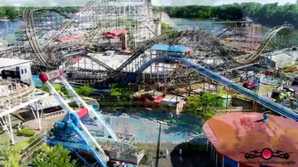 Indiana Beach Boardwalk Resort 1st Day Of Summer 4K Aerial Tour Must See Drone Footage