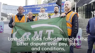 Rail strikes: Millions affected by travel disruption from RMT walkout