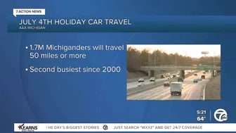 Nearly 1.7M Michiganders expected to travel for July 4 holiday