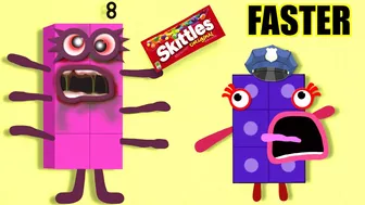 Skittles Meme Numberblocks - Faster Version | Give me Skittles - Numberblocks funny moments