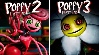 Poppy Playtime Chapter 2 Trailer vs. Poppy Playtime Chapter 3 Official Game Trailer - Comparison