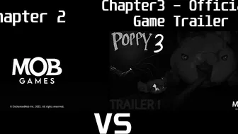 Poppy Playtime Chapter 2 Trailer vs. Poppy Playtime Chapter 3 Official Game Trailer - Comparison