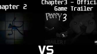 Poppy Playtime Chapter 2 Trailer vs. Poppy Playtime Chapter 3 Official Game Trailer - Comparison