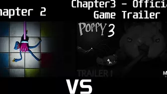 Poppy Playtime Chapter 2 Trailer vs. Poppy Playtime Chapter 3 Official Game Trailer - Comparison