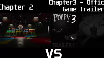 Poppy Playtime Chapter 2 Trailer vs. Poppy Playtime Chapter 3 Official Game Trailer - Comparison