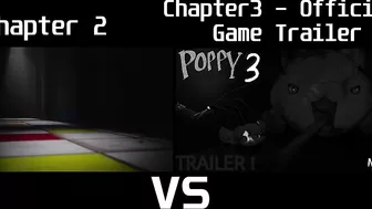 Poppy Playtime Chapter 2 Trailer vs. Poppy Playtime Chapter 3 Official Game Trailer - Comparison