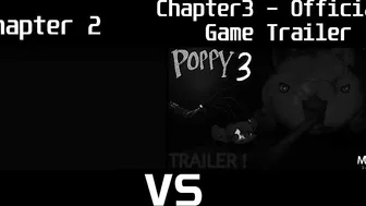 Poppy Playtime Chapter 2 Trailer vs. Poppy Playtime Chapter 3 Official Game Trailer - Comparison