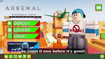 NEW LIMITED CODE IN ARSENAL!!! (Roblox Arsenal)