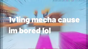 SO I 1v1d MECHA! - Roblox Bedwars