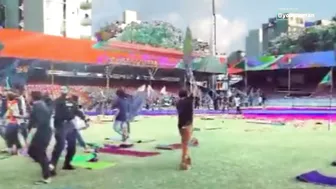 Maldives में 'Yoga Day' पर Islamic कट्टपंथियों का उपद्रव, 'अल्लाहू अकबर' बोलते हुए Stadium