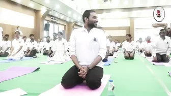 Minister Vidadala Rajini & Devineni Avinash @ 8th International Yoga Day | #PrajaChaitanyam