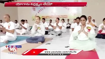 Minister Harish Rao Performs Yoga On The Occasion Of International Yoga Day | V6 News