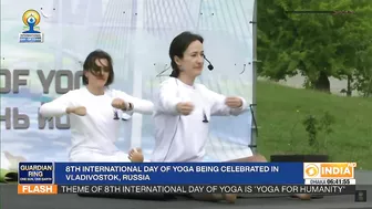 International Day of Yoga celebration in Russia | Guardian Ring For Yoga