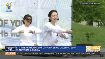 International Day of Yoga celebration in Russia | Guardian Ring For Yoga