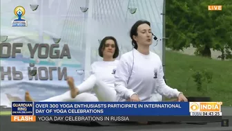 International Day of Yoga celebration in Russia | Guardian Ring For Yoga