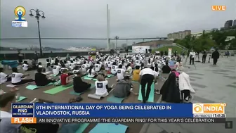 International Day of Yoga celebration in Russia | Guardian Ring For Yoga