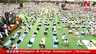 PV Sindhu Speech | International Yoga Day Celebrations | Ntv