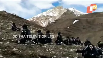 ITBP personnel perform yoga on International Yoga Day