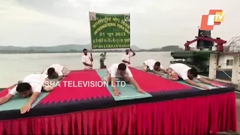 ITBP personnel perform yoga on International Yoga Day