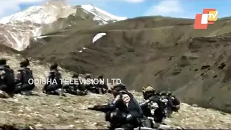 ITBP personnel perform yoga on International Yoga Day