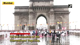 International Yoga Day: Mumbaikers peform Yoga at Gateway of India