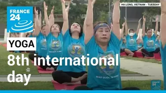 International yoga day: Stretching and breathing around the world • FRANCE 24 English