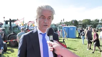 Geert Wilders over de 'stikstofcrisis' boerenprotest in Stroe 22 juni 2022