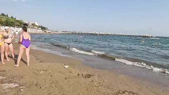 ???????? SİDE Beach in Antalya - Hot Summer Day Walk Tour TÜRKİYE 24 /06/2022