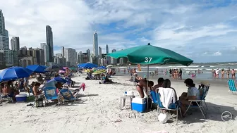 [Best Beaches Brazil 4K] ????????´Caminhada na praia Central, Balneário Camboriú - Brasil