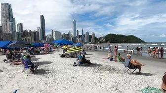 [Best Beaches Brazil 4K] ????????´Caminhada na praia Central, Balneário Camboriú - Brasil