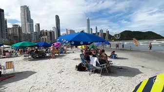 [Best Beaches Brazil 4K] ????????´Caminhada na praia Central, Balneário Camboriú - Brasil