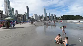 [Best Beaches Brazil 4K] ????????´Caminhada na praia Central, Balneário Camboriú - Brasil