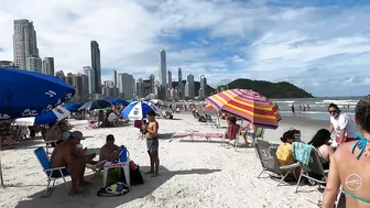 [Best Beaches Brazil 4K] ????????´Caminhada na praia Central, Balneário Camboriú - Brasil