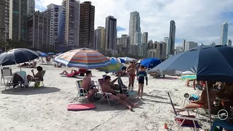 [Best Beaches Brazil 4K] ????????´Caminhada na praia Central, Balneário Camboriú - Brasil