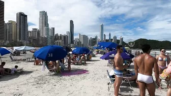 [Best Beaches Brazil 4K] ????????´Caminhada na praia Central, Balneário Camboriú - Brasil