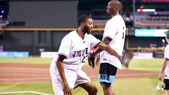 Mikal Bridges Mic'd up at JUGLIFE Celebrity Softball Game | Phoenix Suns