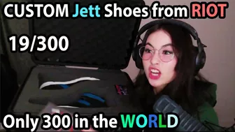 Kyedae Unboxes CUSTOM JETT SHOES from RIOT GAMES