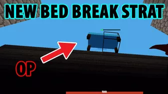 NEW OP Bed Breaking STRATEGY... (Roblox Bedwars)