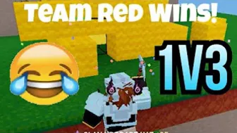 1v3 But They Ragequit?! - Roblox BedWars