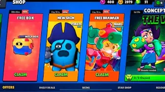 ????THANKS SUPERCELL! NEW PIRATE SKIN - Brawl Stars (concept)