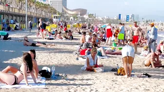 Barcelona beach walk/ beach Barceloneta????????walking Spain best beaches ????