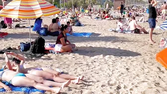 Barcelona beach walk/ beach Barceloneta????????walking Spain best beaches ????