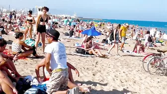 Barcelona beach walk/ beach Barceloneta????????walking Spain best beaches ????