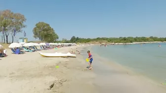 Corfu Greece walk on Gialiskari beach | Sandy beach June 2022