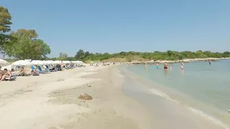 Corfu Greece walk on Gialiskari beach | Sandy beach June 2022