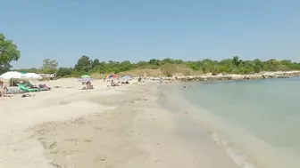 Corfu Greece walk on Gialiskari beach | Sandy beach June 2022