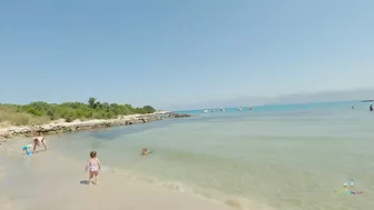 Corfu Greece walk on Gialiskari beach | Sandy beach June 2022